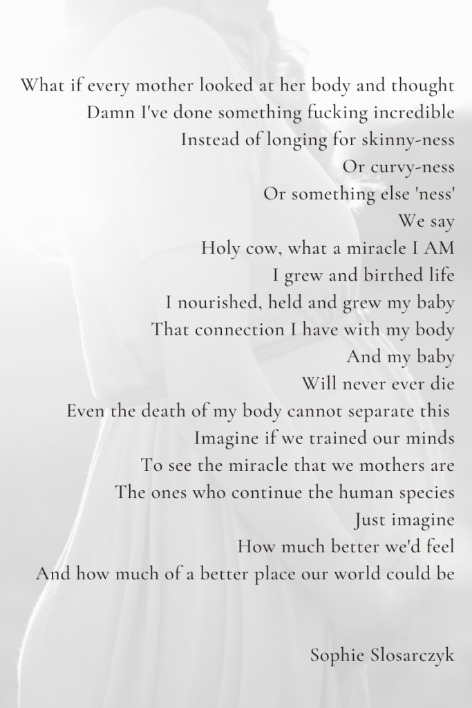What if poem by Sophie Slosarczyk