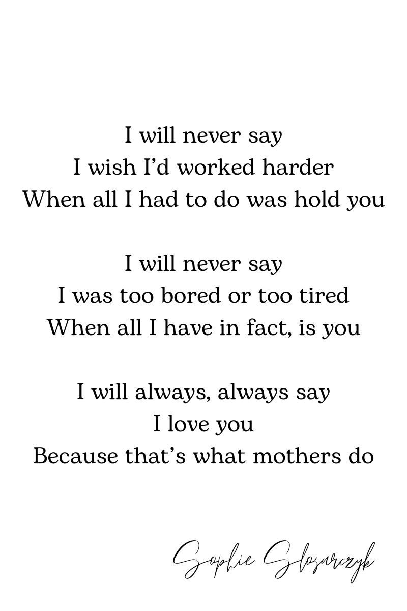 Poem by Sophie Slosarczyk titled Mothers
